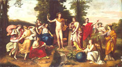 Der Parnass – Die Heimat der Musen – Anton Raphael Mengs, 18. Jahrhundert